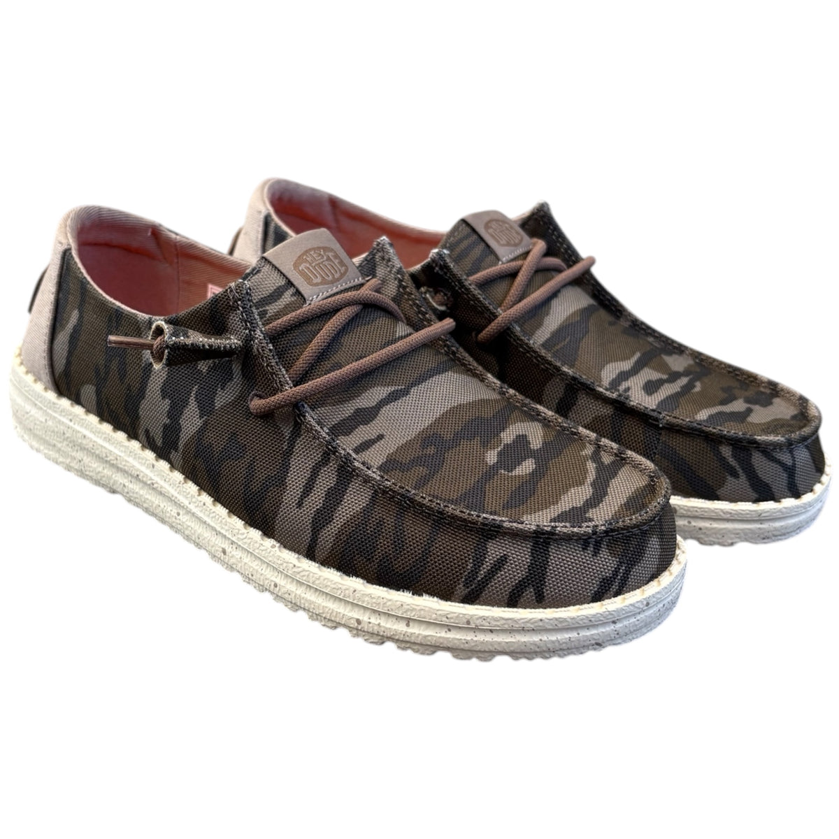 Hey Dude Mossy Oak Wendy OBL Brown Camo