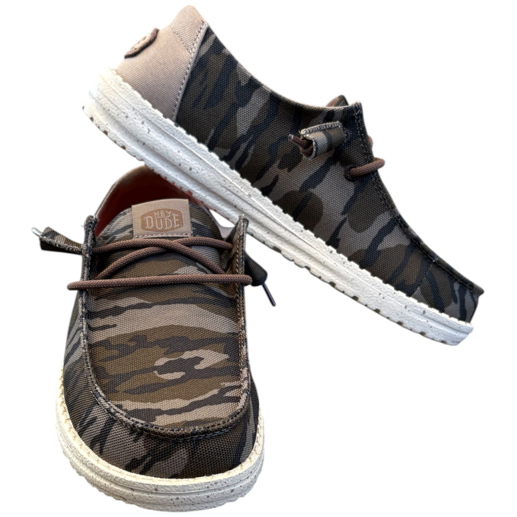 Hey Dude Mossy Oak Wendy OBL Brown Camo