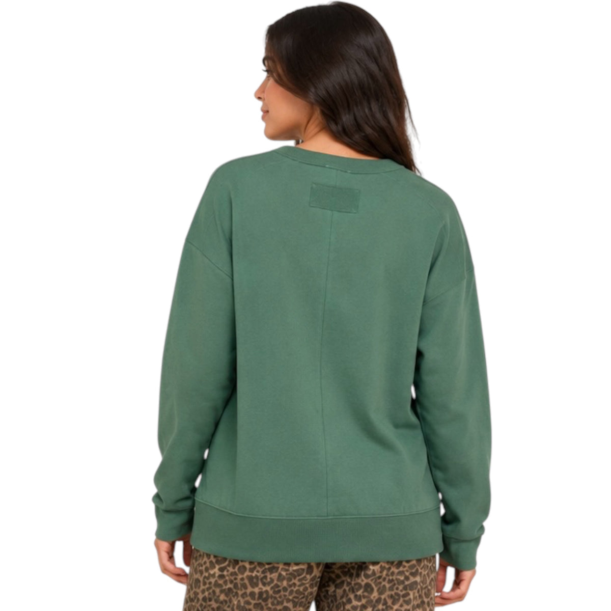 Sage Sweatshirt with Side Pockets