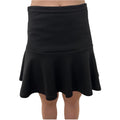 Black Half Flare Mini Skirt