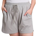Cement Washed Cotton French Terry Casual Comfy Shorts