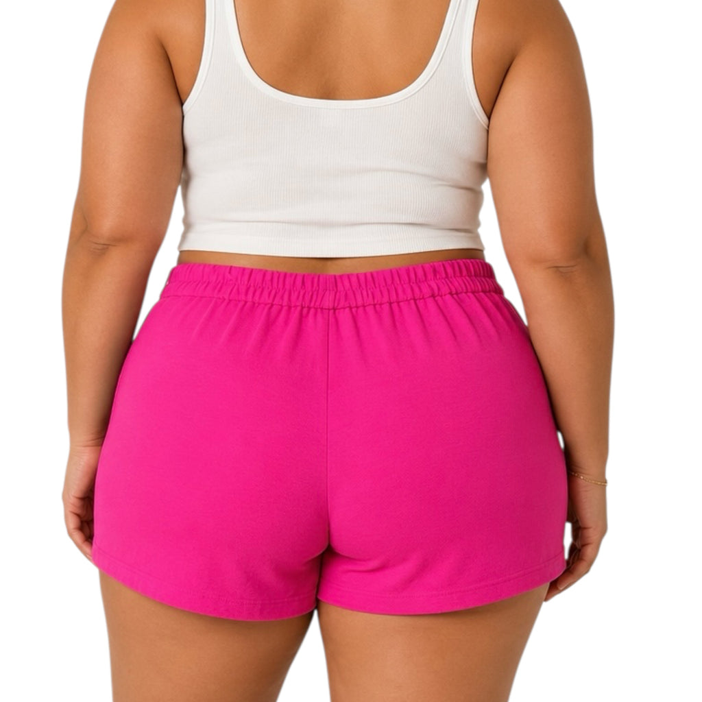 Curvy Pretty in Pink Shorts