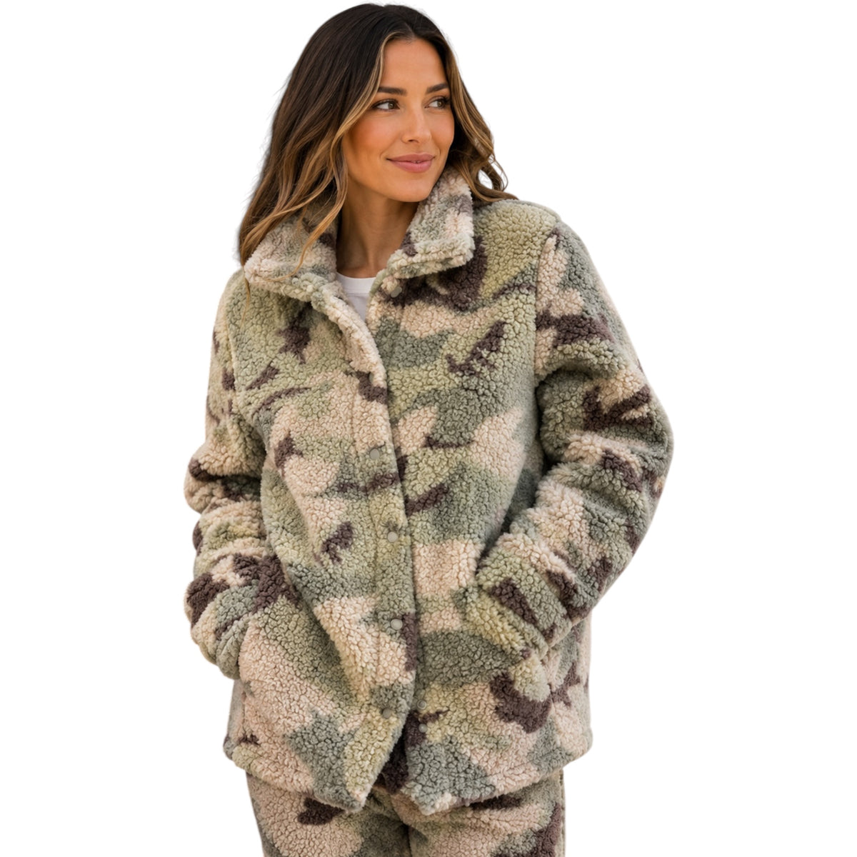 Camo Sherpa Jacket