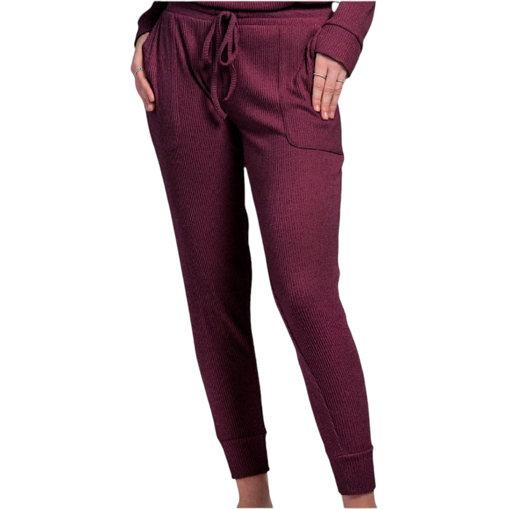 Hello Mello Cuddleblend Wine Joggers