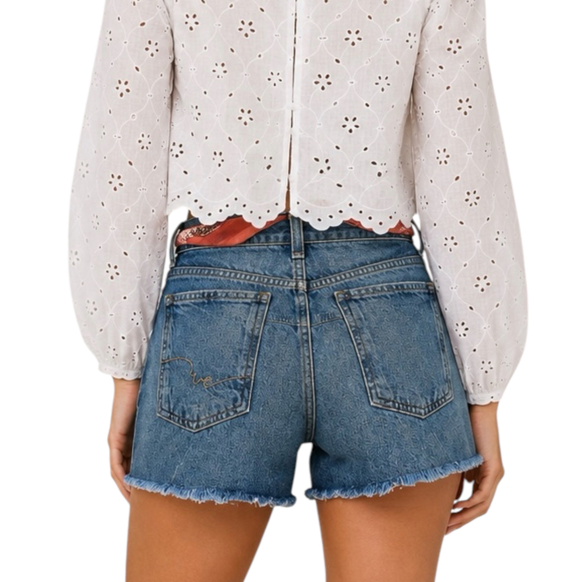 Free People Now or Never Denim Short Sunsational
