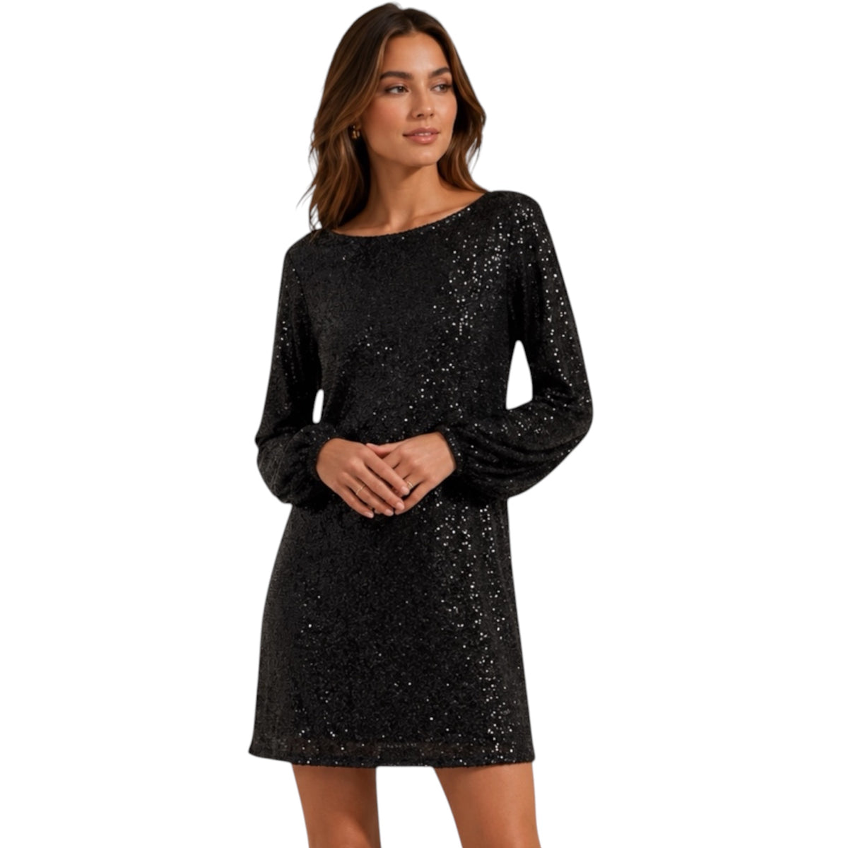 Z Supply Andromeda Sequin Dress Black