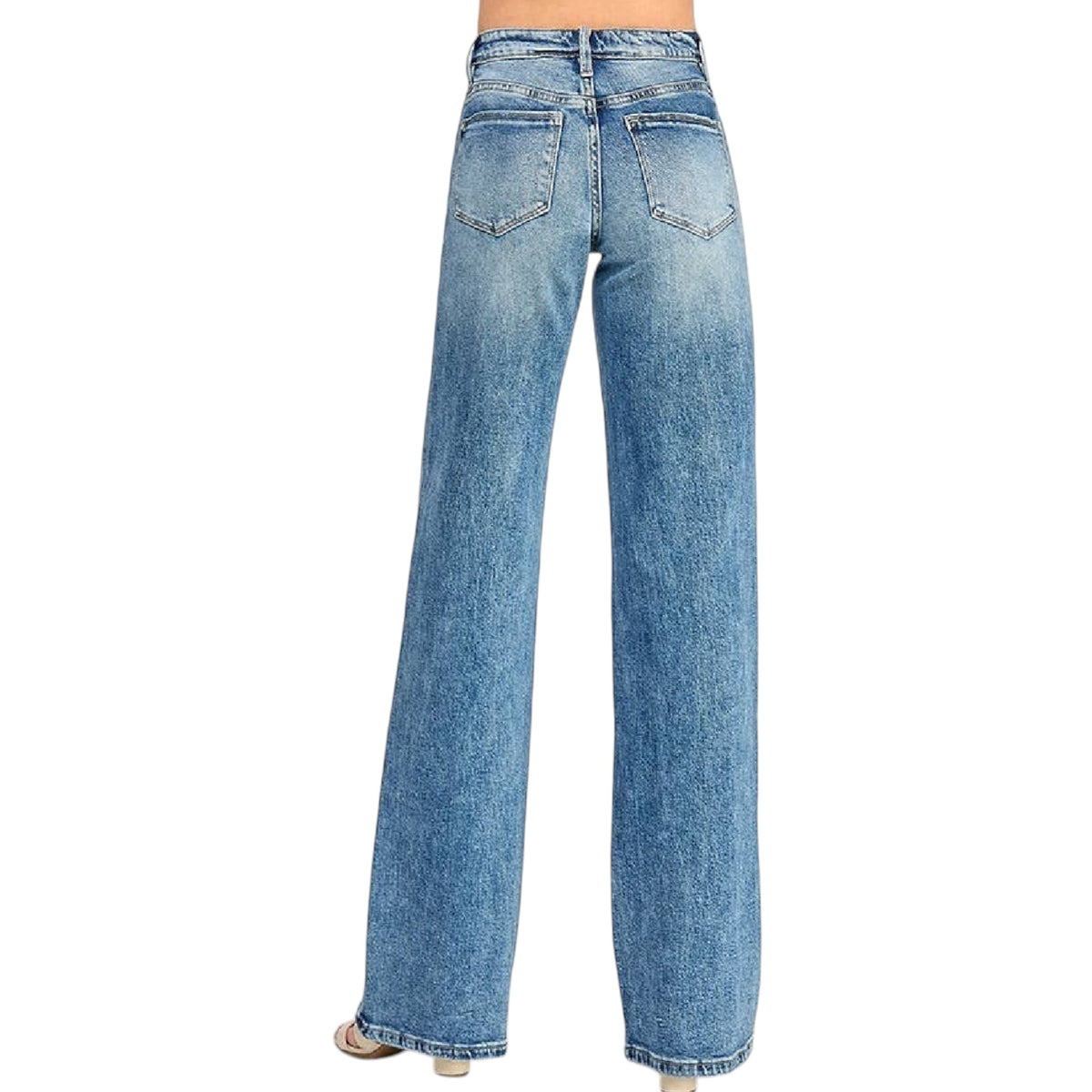 Petra153 P1549W-MA M/R Comfort Stretch Trouser Wide Leg Jeans
