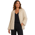 Ivory Faux Fur Jacket