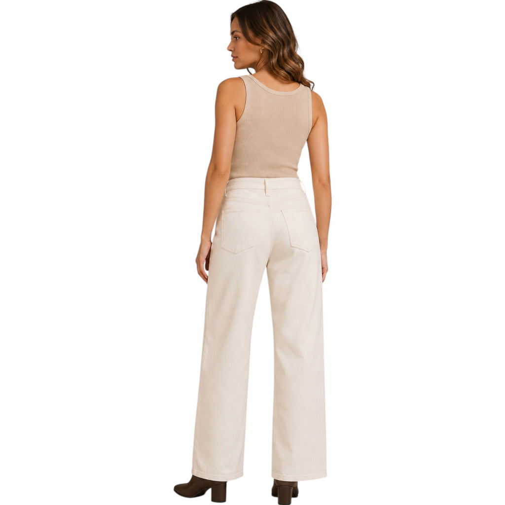 Z Supply Off White Lou Denim Pant