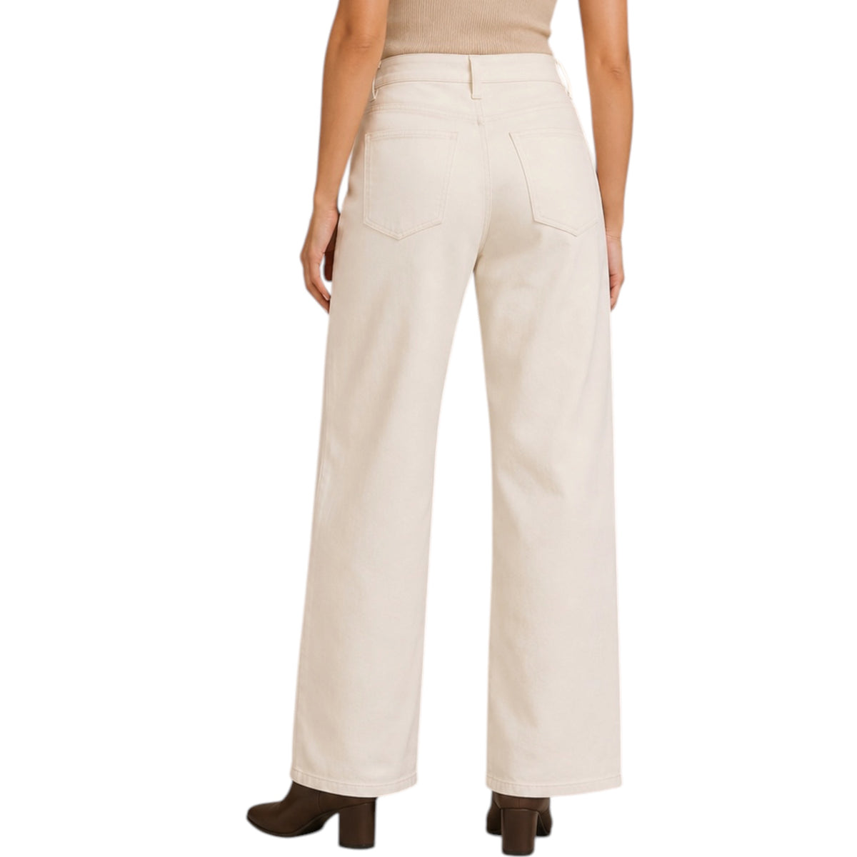 Z Supply Off White Lou Denim Pant