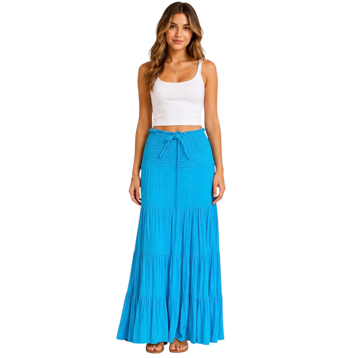 Tiered Maxi Skirt