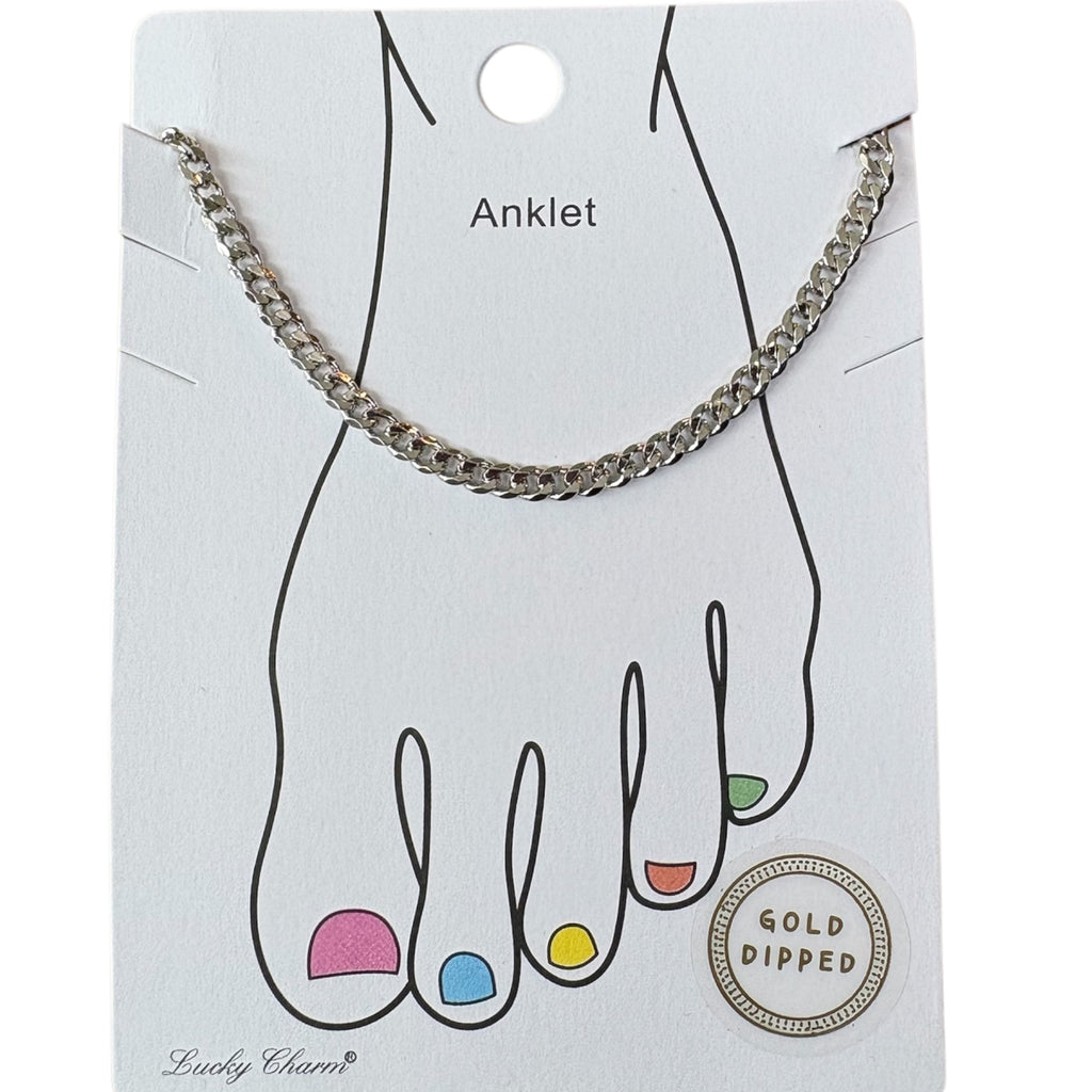 Lucky Charm Curb Chain Anklet