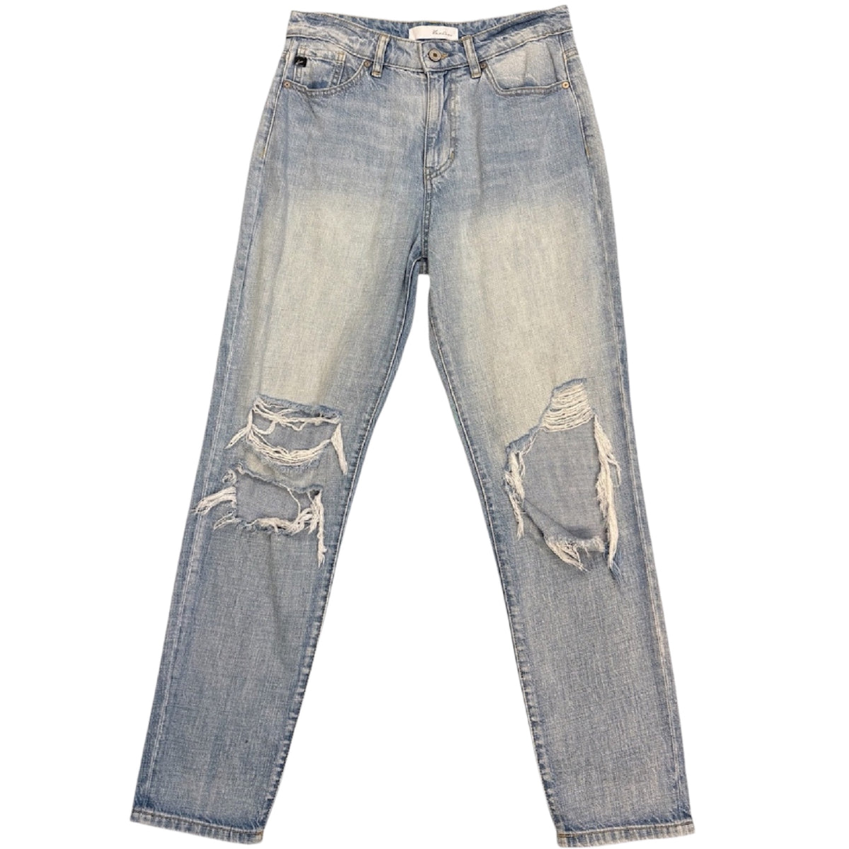KanCan KC8579L Light Wash Distressed Slim Fit Jeans Size 5/26-RF