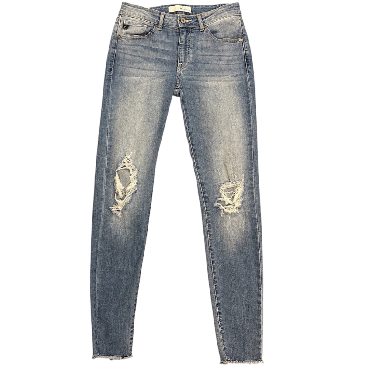 KanCan KC8274M Distressed Medium Wash Skinny Jeans Size 3/25-RF
