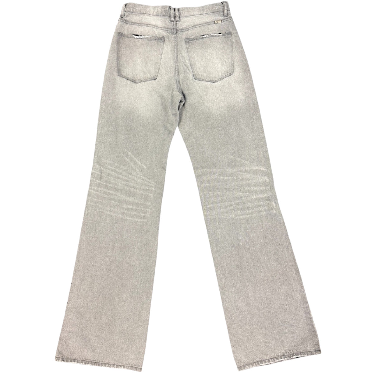 KanCan KC7373lg Light Grey Wide Leg Jeans Size 5/26-RF