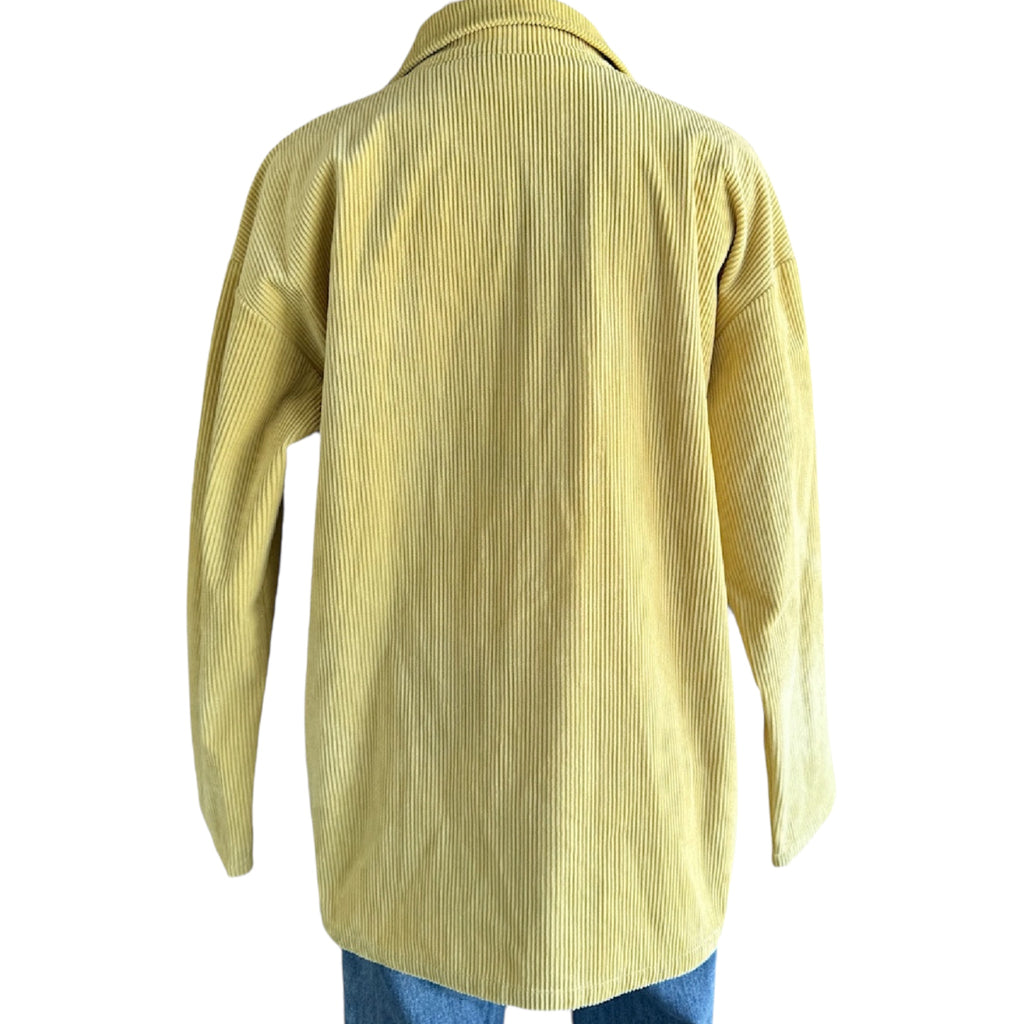 Yellow Corduroy Jacket Size Medium-RF