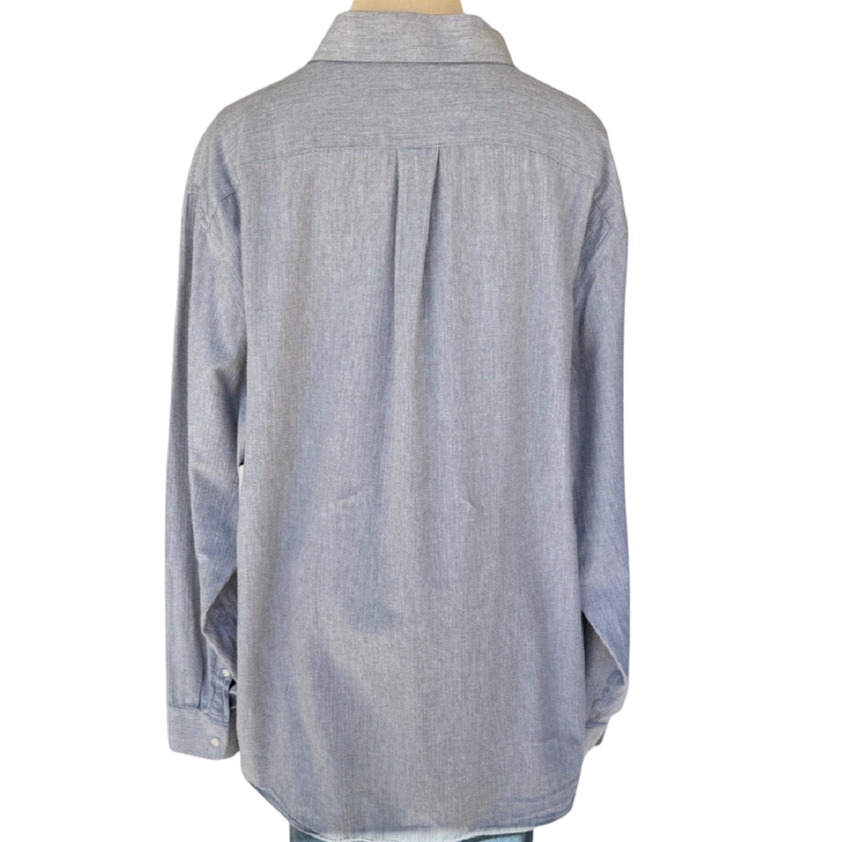 Stafford Grey Button Down Dress Shirt Size Size XL-RF