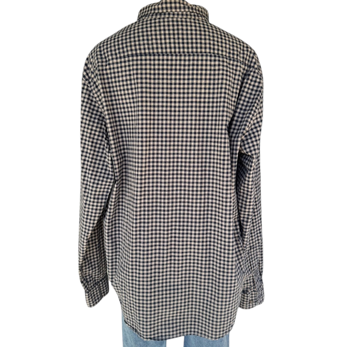 Old Navy Checkered Button Up Dress Shirt Size XL-RF