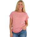 Pink Cap Sleeve Top with Pocket
