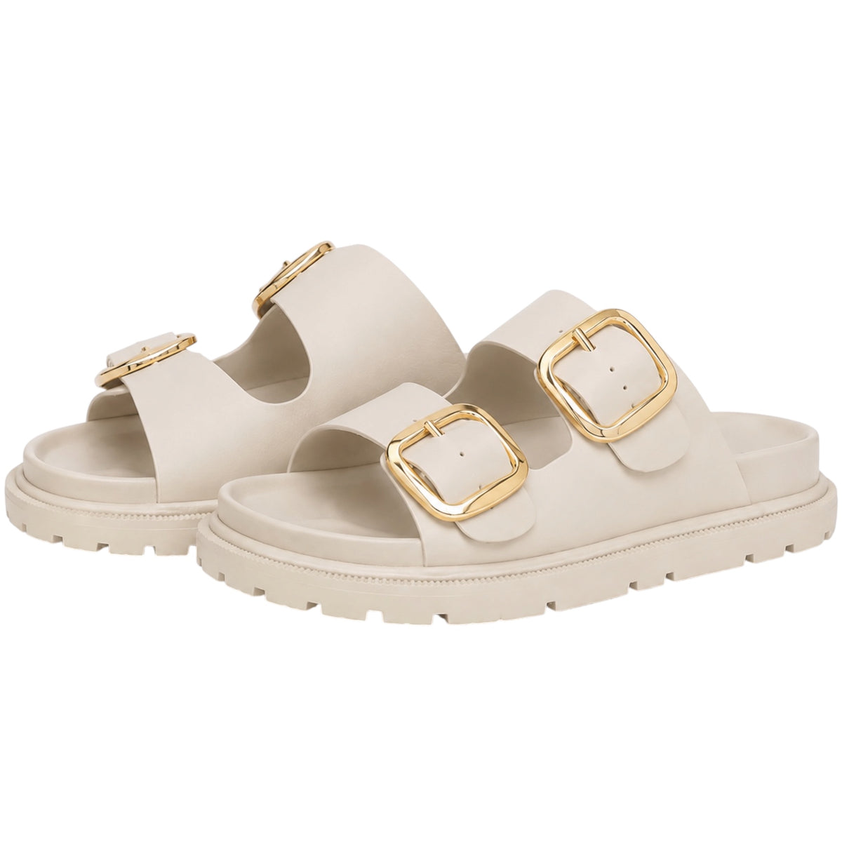MIA Seashell Sandal With Gold Accent