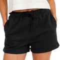 Black Flowy Shorts with Elastic Waist