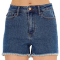 Judy Blue JB150176 HW Vintage Wash Cut Off Shorts