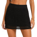 Z Supply Carlita Crochet Mini Skirt Black