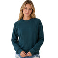 Deep Green Crew Neck Raglan Sleeve Sweatshirt
