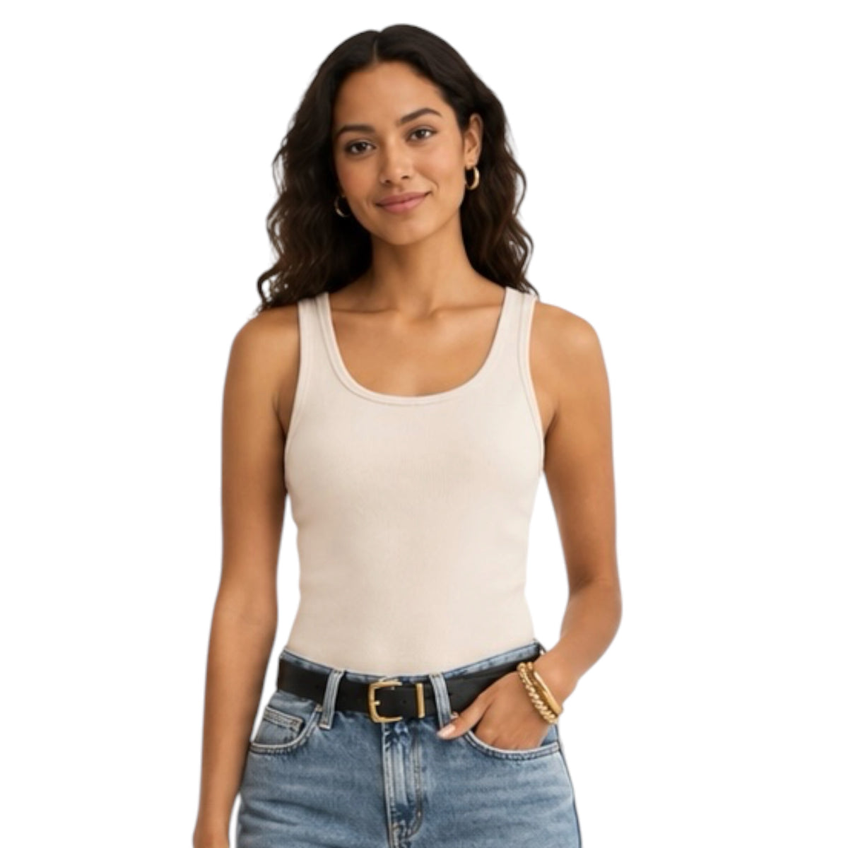 Z Supply Classic Scoop Tank Crystal