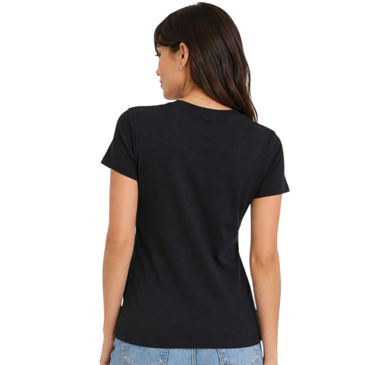 Dark Charcoal V-Neck Short Sleeve Slim T-Shirt