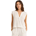 Z Supply Cliffside V-Neck Airy Top White