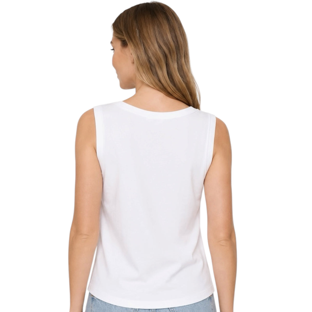 Z Supply Ellie V-Neck Tank White