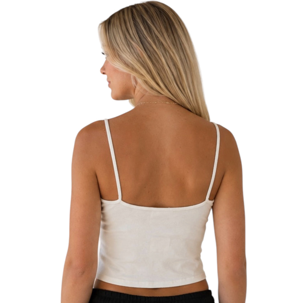 Marshmallow Cropped Tank