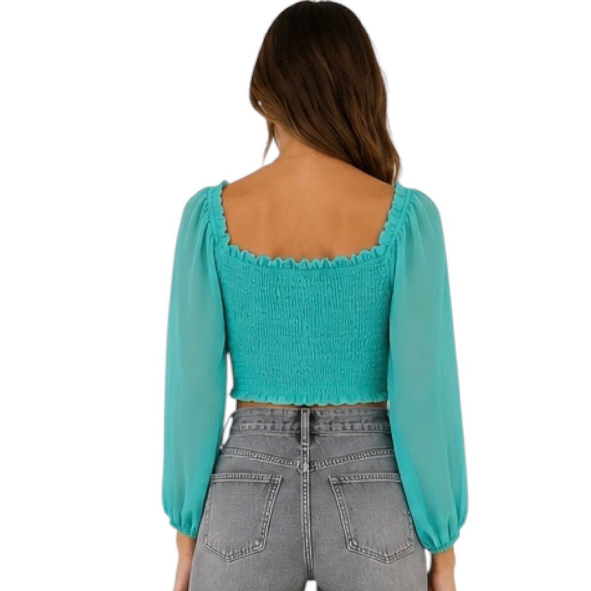 Ruched Blouse Jade