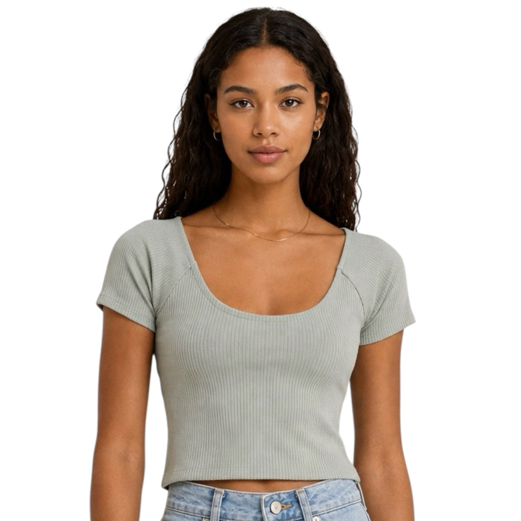 Z Supply Kallen Rib Top Harbor Gray