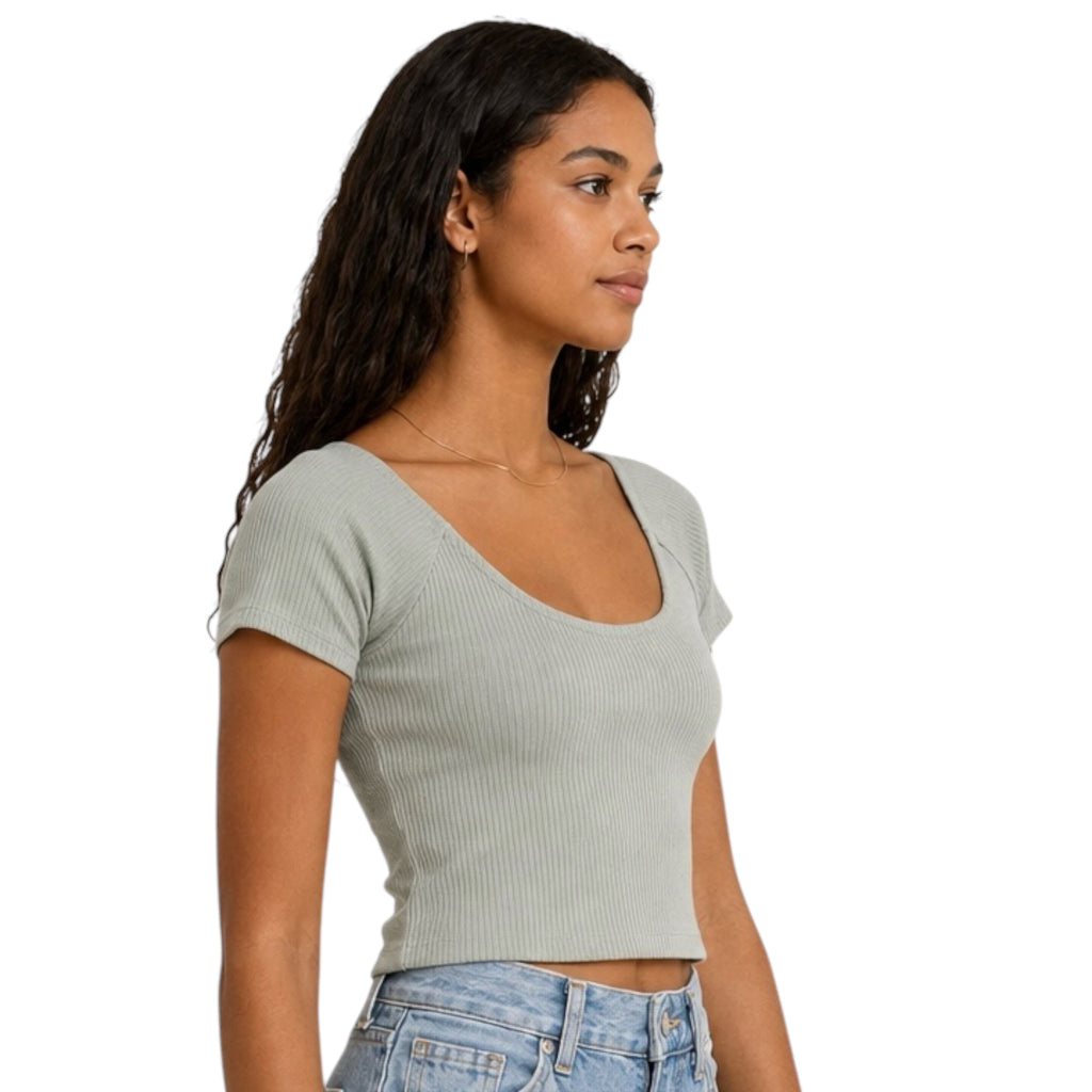 Z Supply Kallen Rib Top Harbor Gray