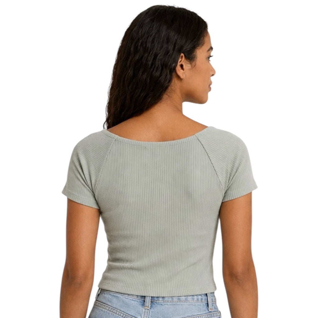 Z Supply Kallen Rib Top Harbor Gray