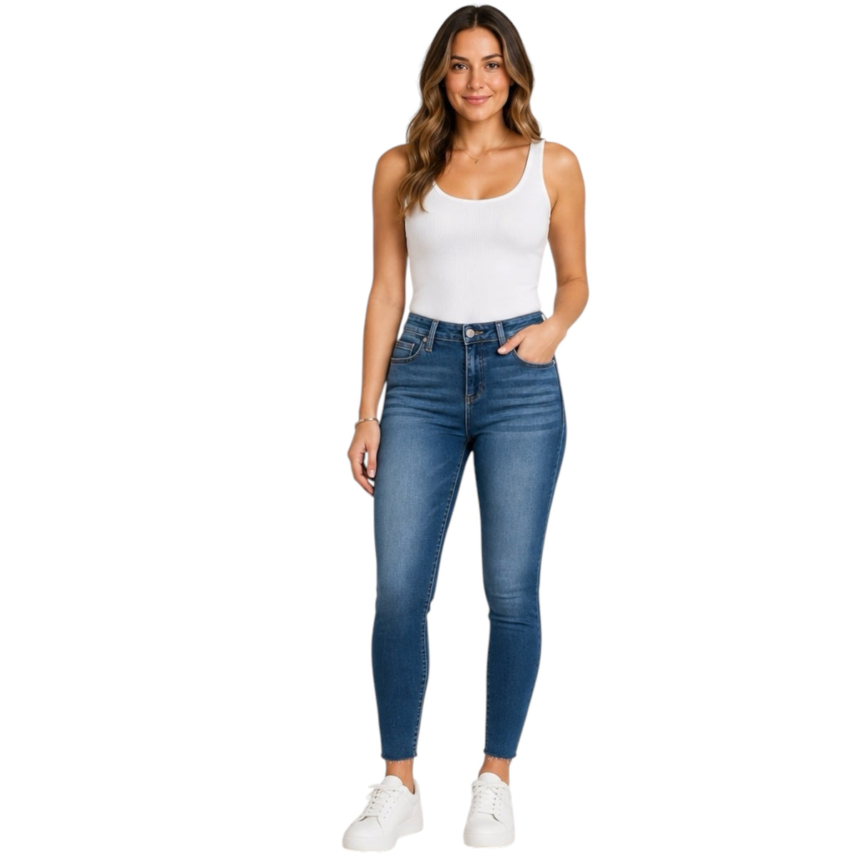 Ceros 1047 Mid Rise Ankle Skinny