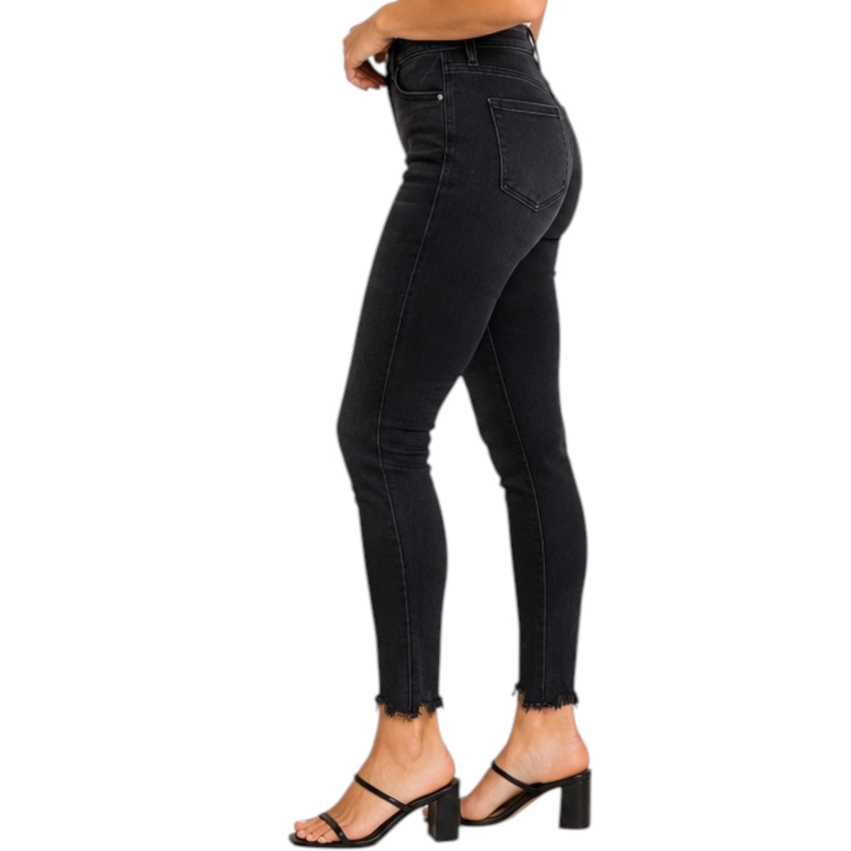 Ceros2113 Black High Rise Ankle Skinny