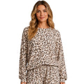 Z Supply Luxe Leopard LS Top