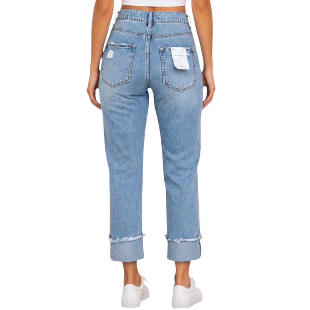 FLYING MONKEY Flexible Super High Rise Relaxed Straight F5206