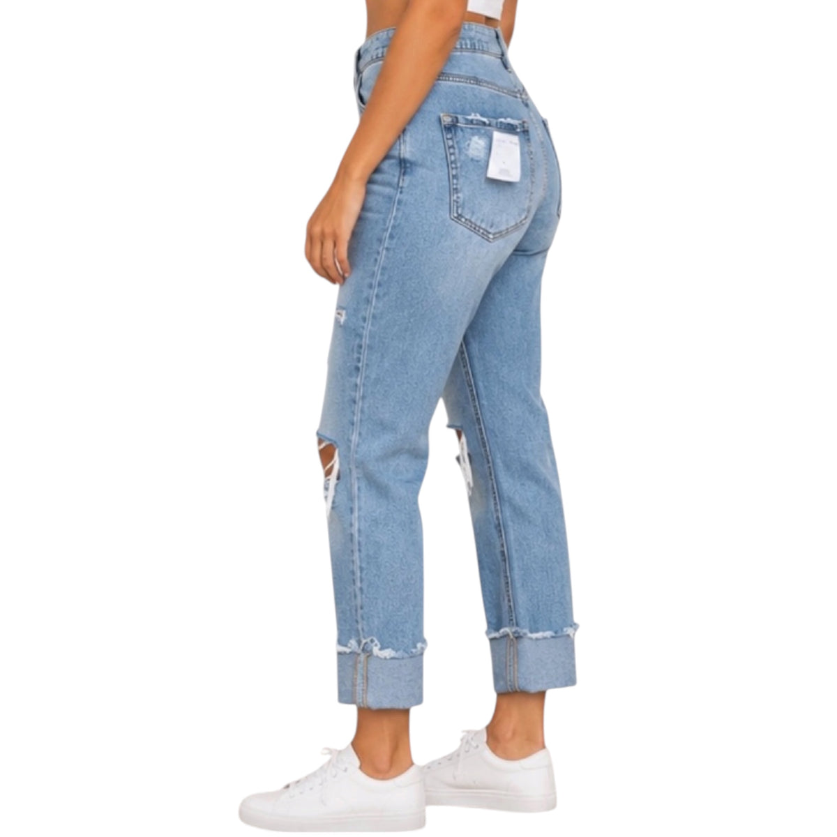 FLYING MONKEY Flexible Super High Rise Relaxed Straight F5206