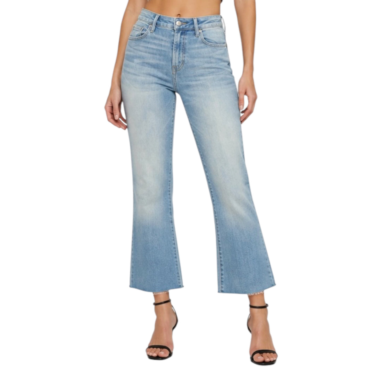 Hidden HD3638C Happi High-Rise Basic Cropped Flare