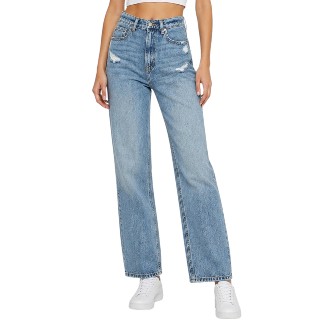 Hidden HD9153B-MD Medium Dark Alyx High Rise Baggy Jeans
