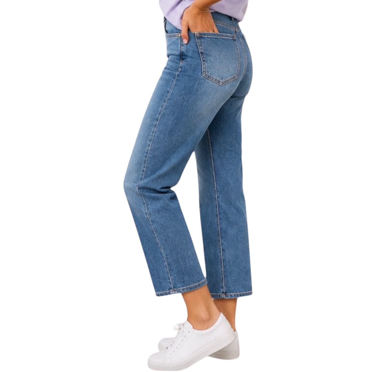 J21 JVP1023 High rise Ankle Straight Jeans