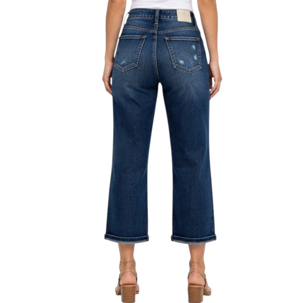 Judy Blue High Waist Destroyed Pocket Wide JB82497