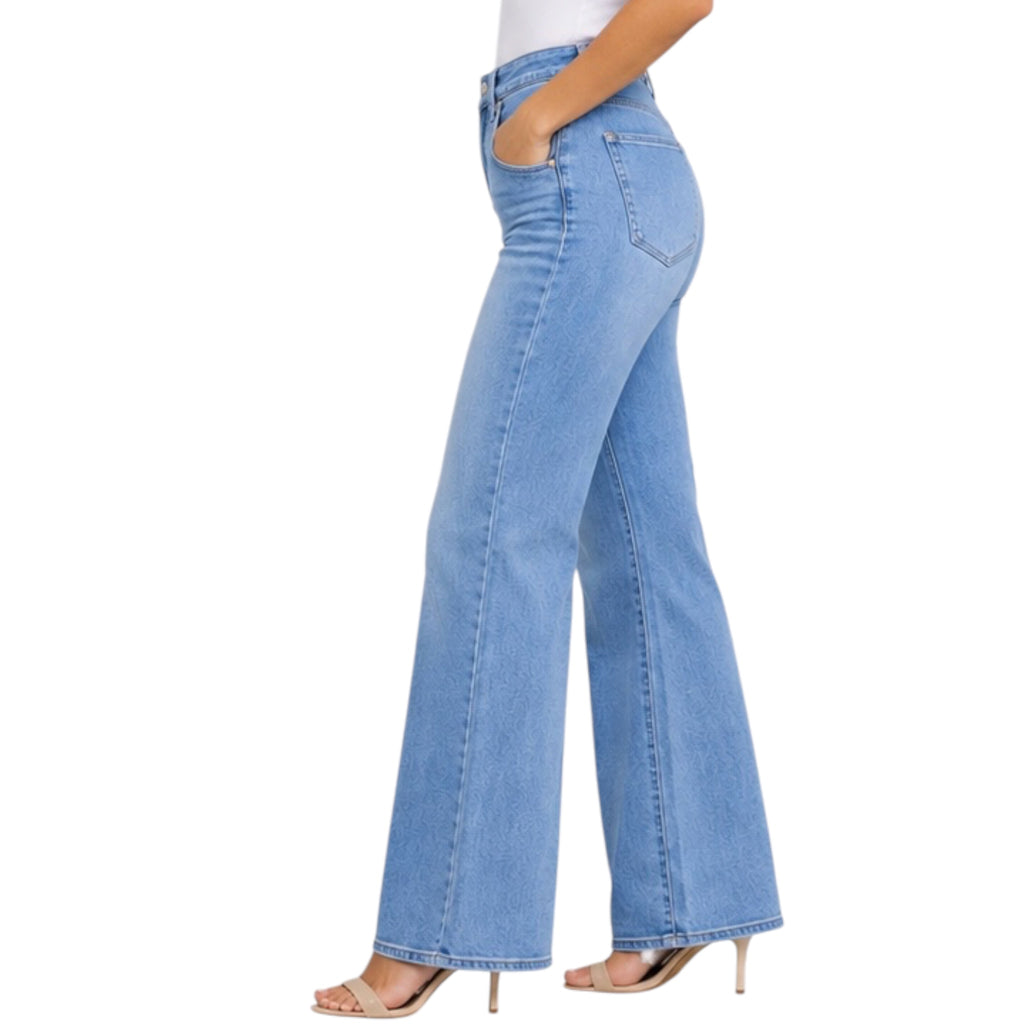 Judy Blue JB82625 H/W Vintage Wash Retro Wide Leg Jean