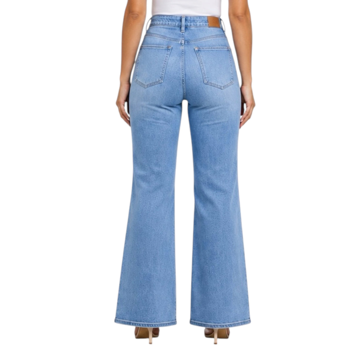 Judy Blue JB82625 H/W Vintage Wash Retro Wide Leg Jean