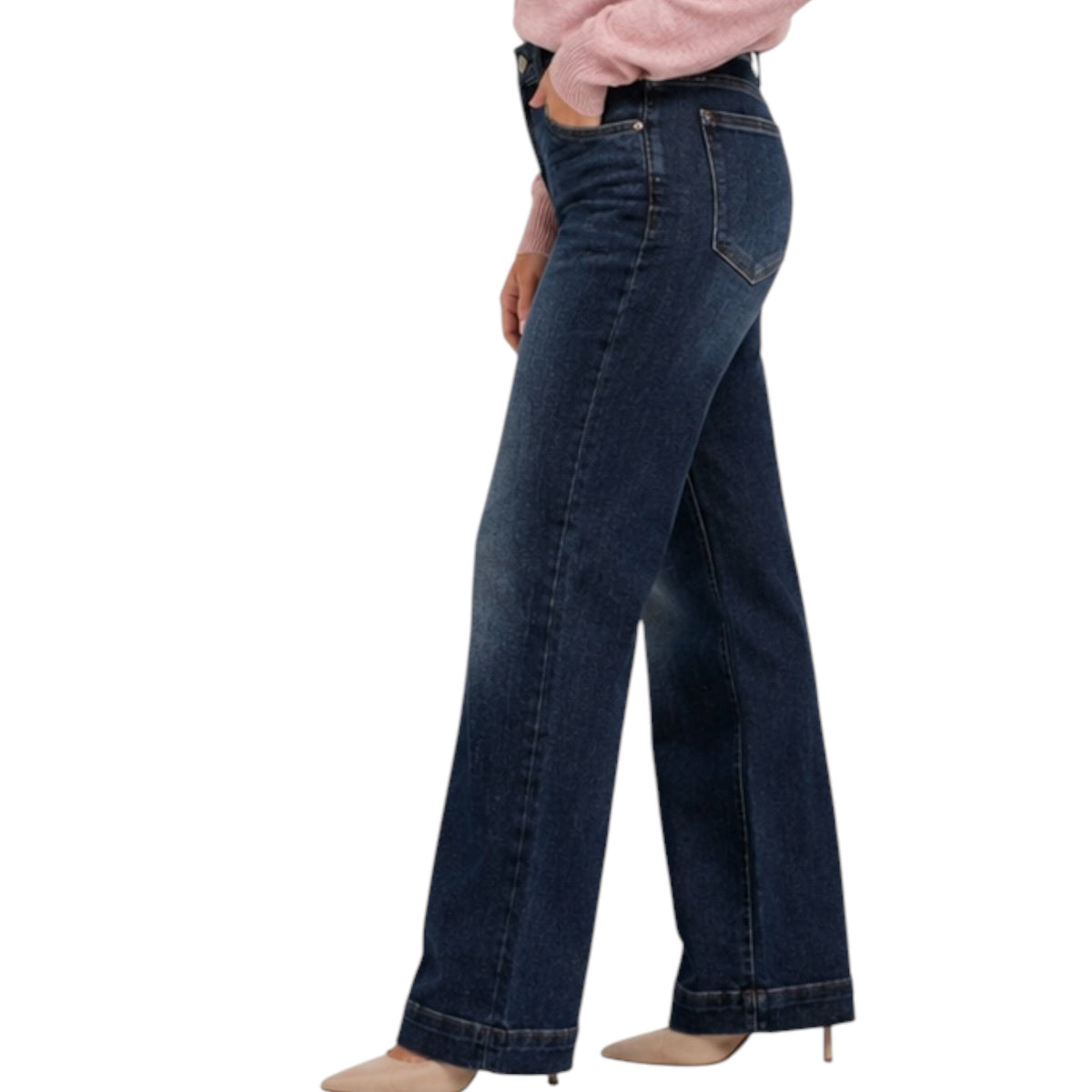 Judy Blue JB82642 High Waist Wide Leg Jean