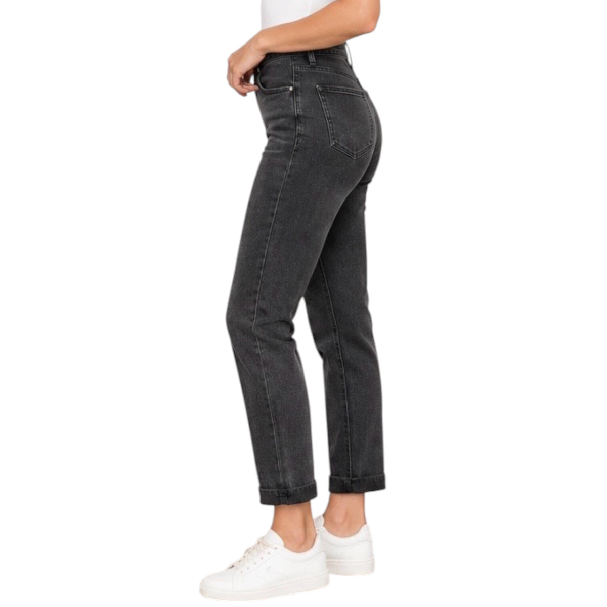 KanCan KC7198 Dark Grey Slim Boyfriend